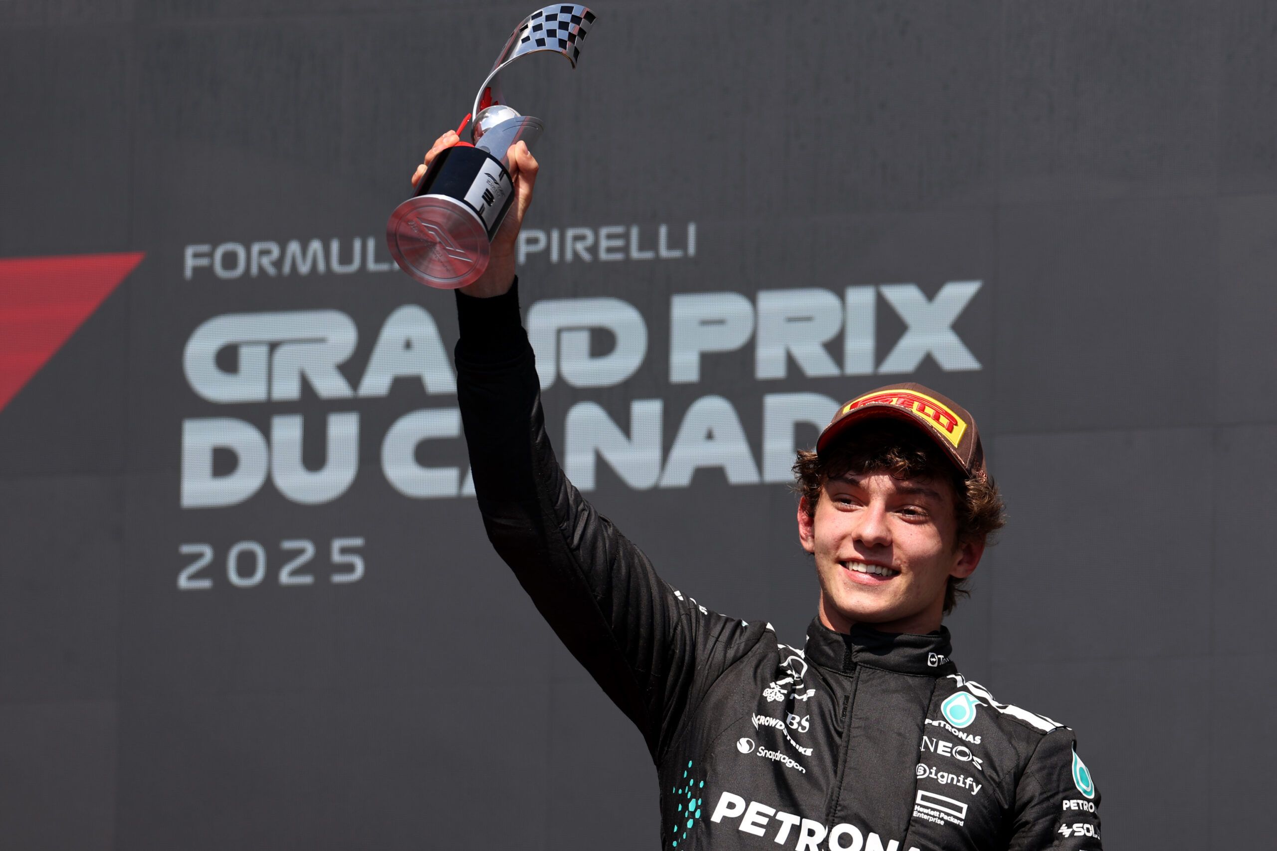 Kimi Antonelli podium